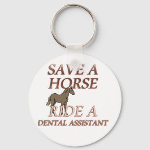 Ride a Dental Assistant Keychain