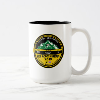 RIDE ACROSS BRITAIN 2019 TWO-TONE COFFEE MUG
