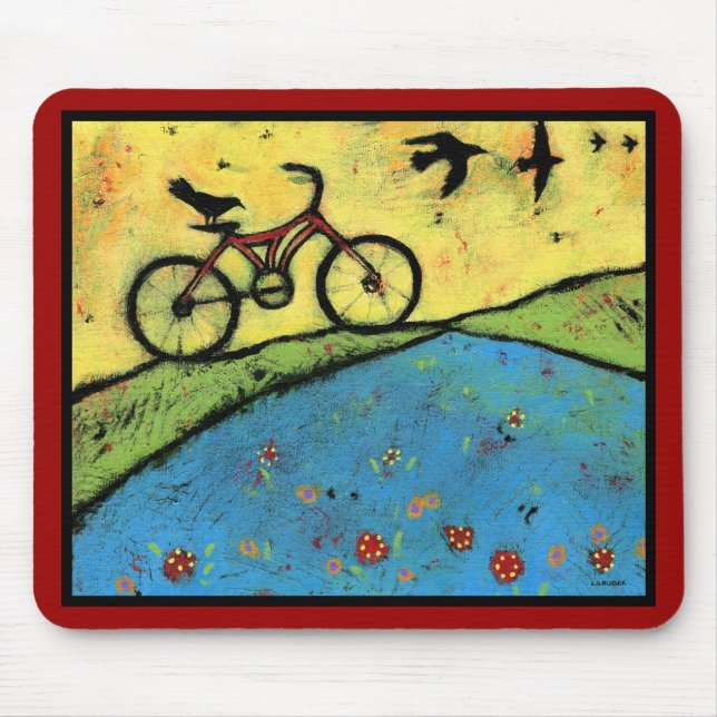 Ride and Fly Mouse Pad - 9.25" x 7.75" (Front)