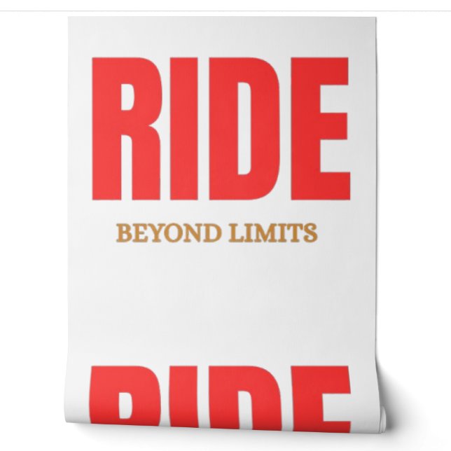 Ride Beyond Limits – Motivational Biker Typography Wallpaper (Unrolling)
