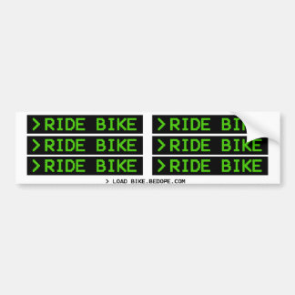 > RIDE BIKE BUMPER STICKER