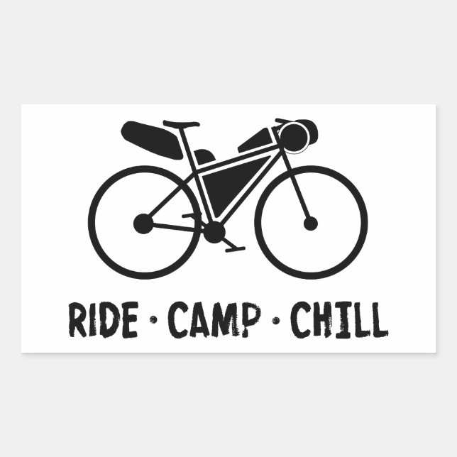 Ride Camp Chill Bikepacking Sticker (Front)