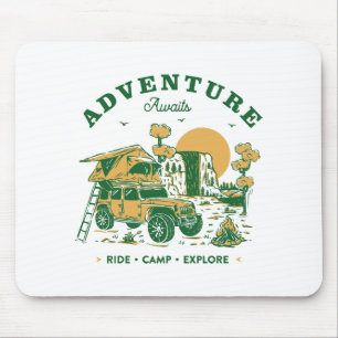 Ride Camp Explore Mouse Pad