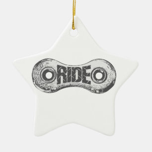 Ride Ceramic Ornament
