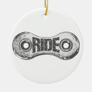 Ride Ceramic Ornament