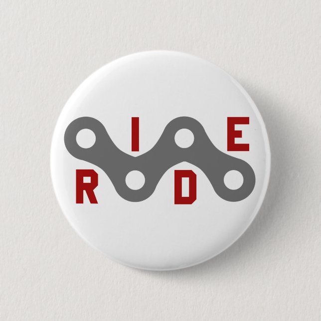 Ride (Chain) 2 Inch Round Button (Front)