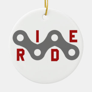 Ride (Chain) Ceramic Ornament