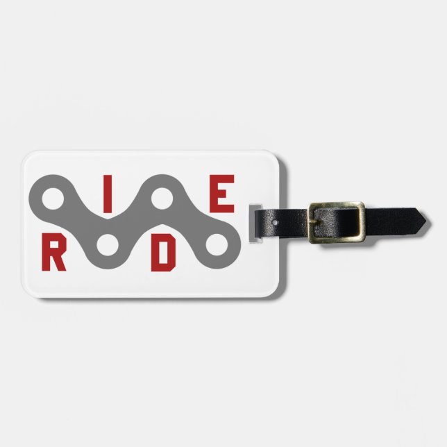 Ride (Chain) Luggage Tag (Front Horizontal)