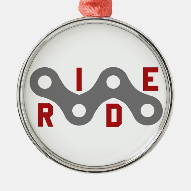 Ride (Chain) Metal Ornament (Front)