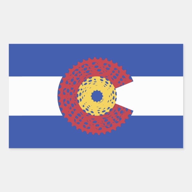 Ride Colorado (Bicycle Cassette) Sticker (Front)