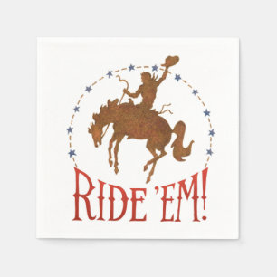 Ride 'em Cowboy Rodeo Napkins