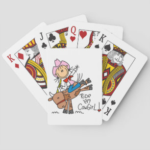 Ride Em Cowgirl T-shirts and Gifts Playing Cards