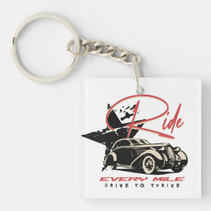 Ride Every Mile Keychain