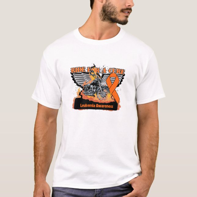 Ride For a Cure - Leukaemia T-Shirt (Front)