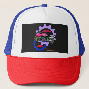 Ride Free and Safe Motorbike Trucker Hat