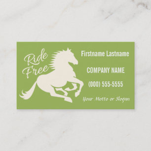 Ride Free custom colour business cards