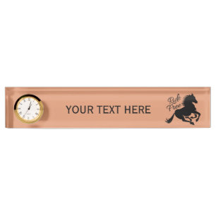 Ride Free custom colour name plate
