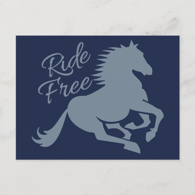 Ride Free custom postcard (Front)