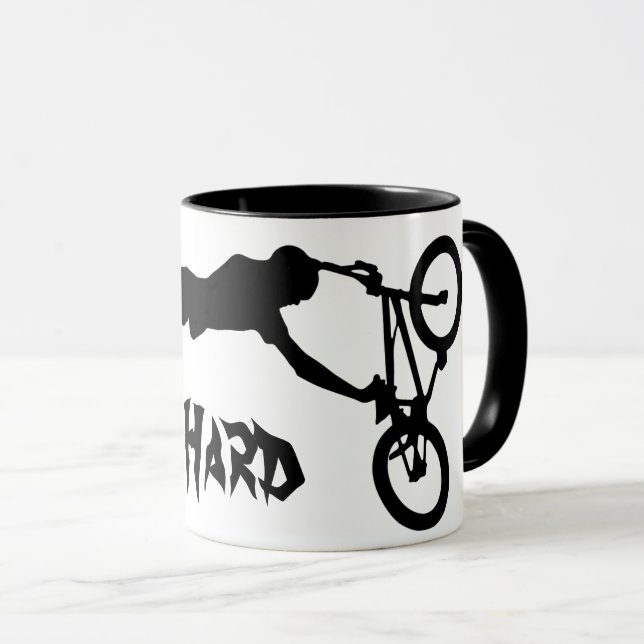 Ride Hard Bmx Mug (Front Right)
