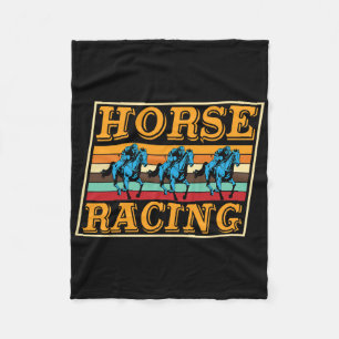 Ride Horses Horseback Riding Horse Farm Horse Raci Fleece Blanket