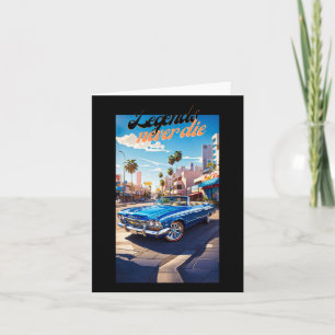 Ride In The Heart Of The City Sticker  Card
