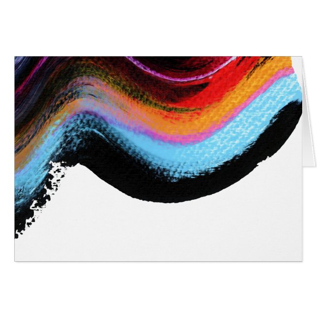 Ride it abstract painting (Front Horizontal)