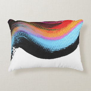 Ride it abstract painting accent pillow