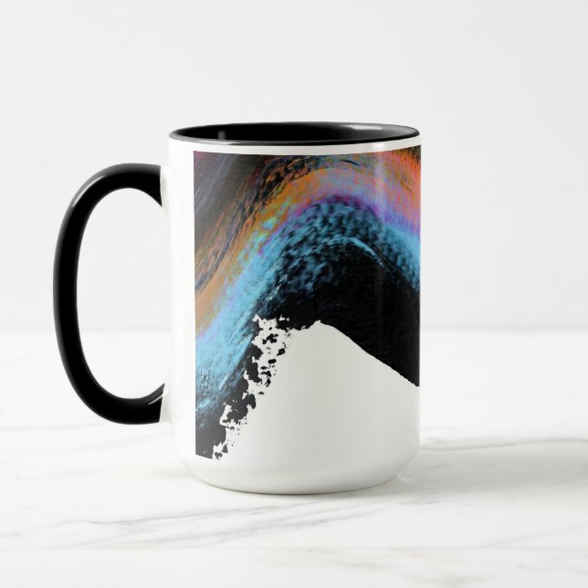 Ride it abstract painting mug (Left)