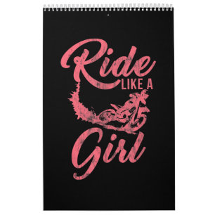 Ride Like A Girl Motorcycle Funny Gift Calendar