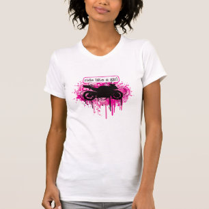 Ride Like A Girl - Paint Splatz T-Shirt