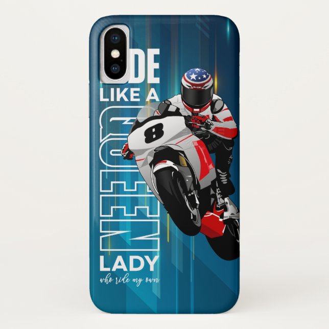 Ride Like a Queen | iPhone X case (Back)