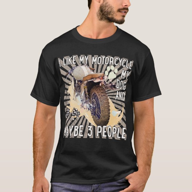 Ride Like a Warrior: Biker's Hamlet  T-Shirt (Front)