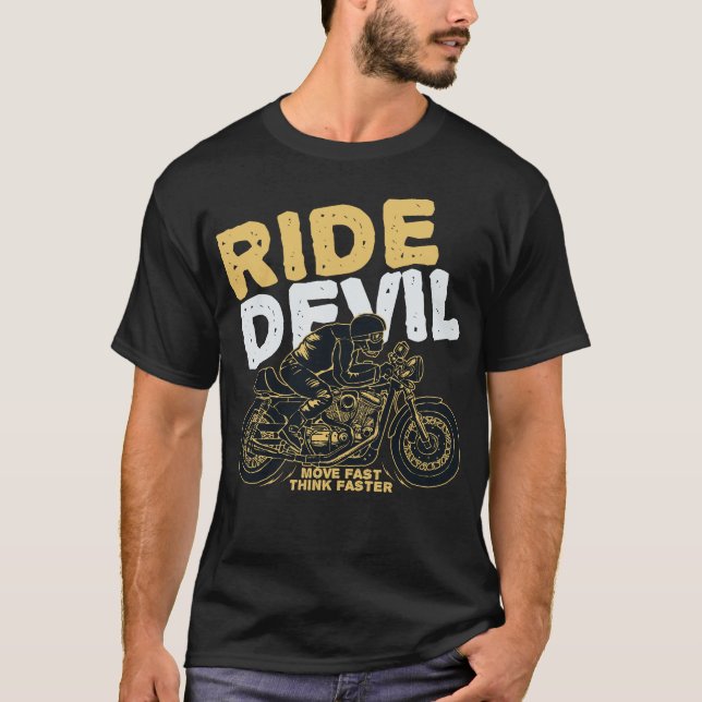 Ride Like a Warrior: Biker's Hamlet  T-Shirt (Front)