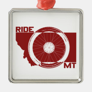 Ride Montana Metal Ornament