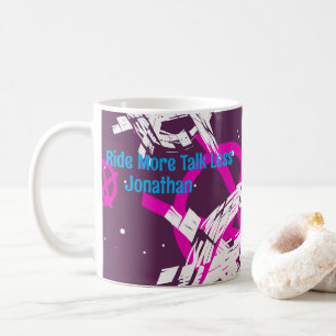 Ride More Talk Less Custom Name Coffee Mug