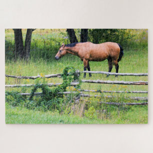 Ride More - Worry Less - Horse Ranch - 20x30 Jigsaw Puzzle