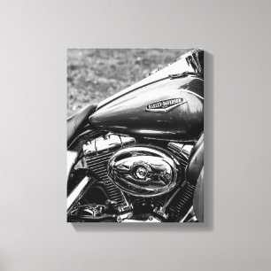 Ride Motorbike Motorcycle Biker Rider Details Canvas Print