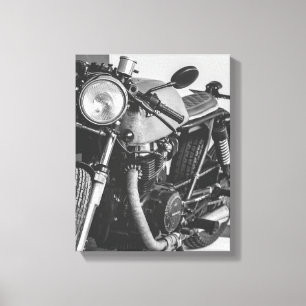 Ride Motorbike Motorcycle Biker Rider Details Canvas Print