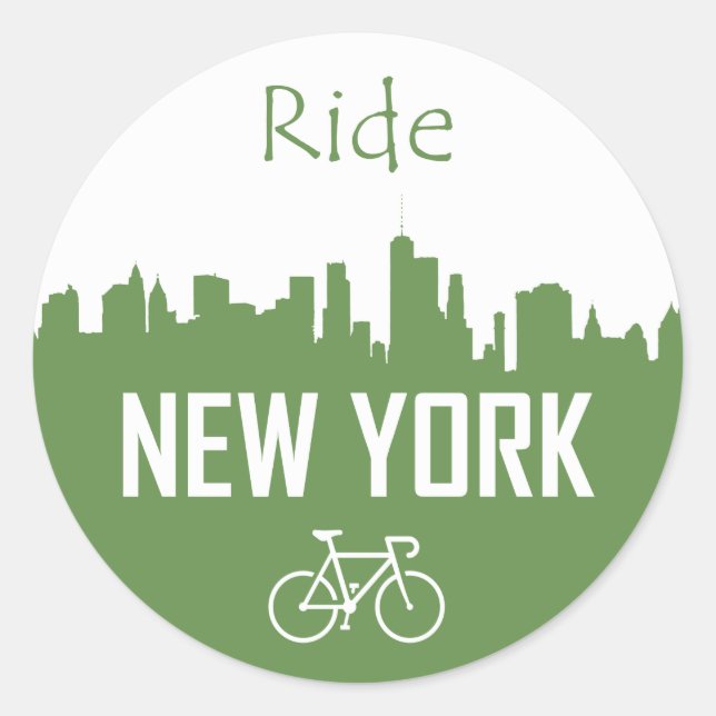 Ride New York Classic Round Sticker (Front)