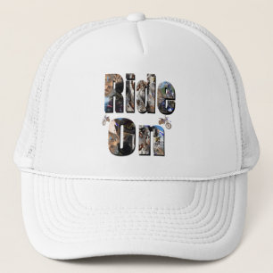 Ride On, Motorbike Picture Logo, Trucker Hat