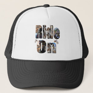 Ride On, Motorbike Picture Logo, Trucker Hat