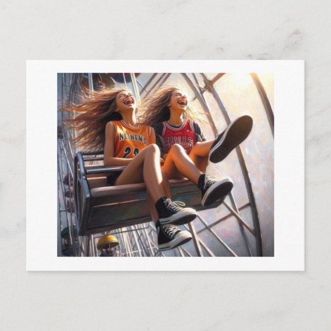 Ride on the Ferris Wheel Postcard (Front)