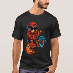 "Ride or Bark – Gangsta Dog on Firewheel Bike T-Sh T-Shirt