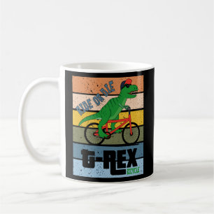 Ride or Die T Rex Bicycle Coffee Mug
