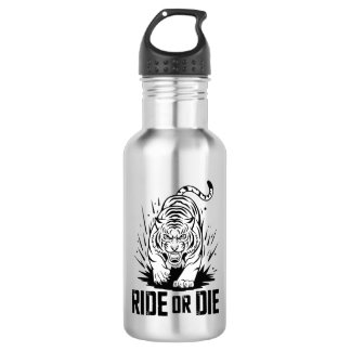 Ride or Die Tiger: Fearless and Untamed 532 Ml Water Bottle