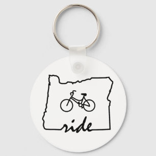 Ride Oregon (Cycling) Keychain
