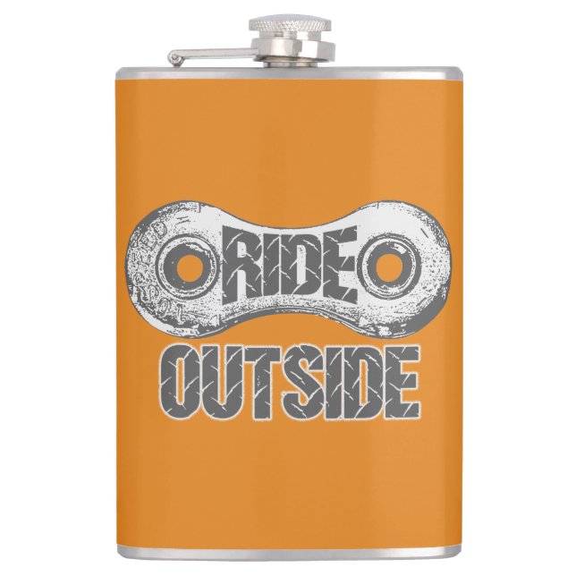 Ride Outside Hip Flask (Front)