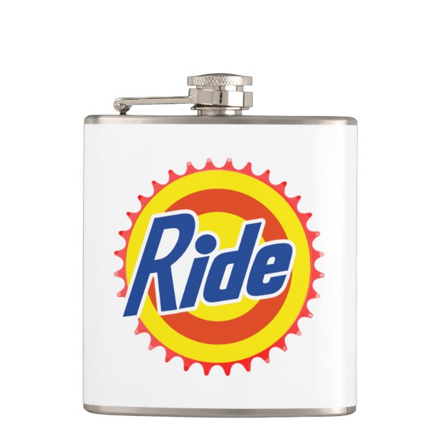 Ride (Parody) Hip Flask (Front)