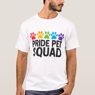 ride Pet Squad Rainbow Paw Print LGBTQ+ Shirt for 