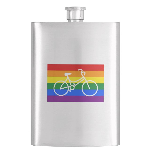 Ride Pride Cycling Hip Flask (Front)